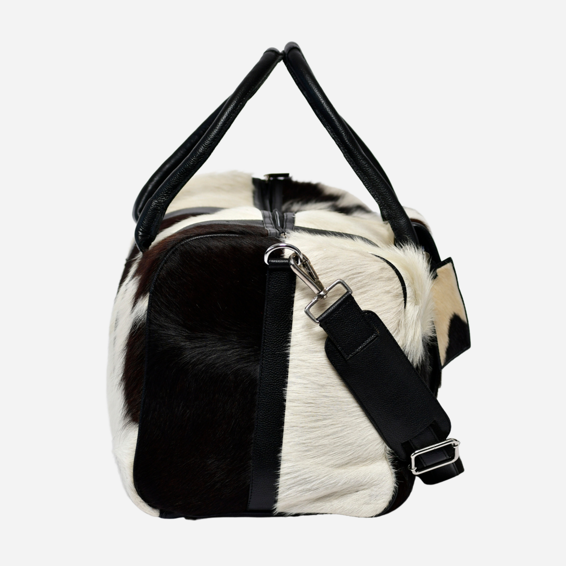 Black Leather Duffle Bag