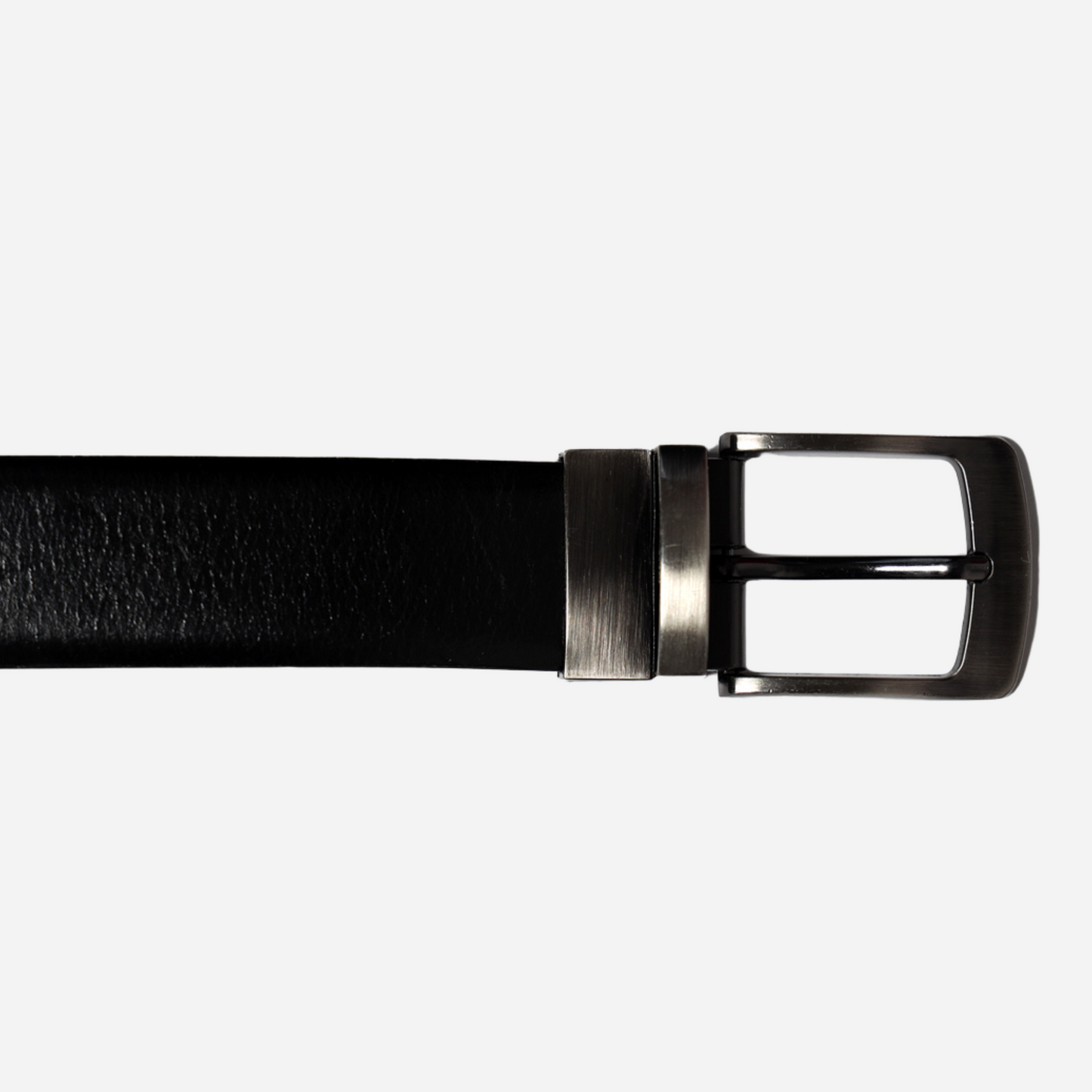 black leather belt