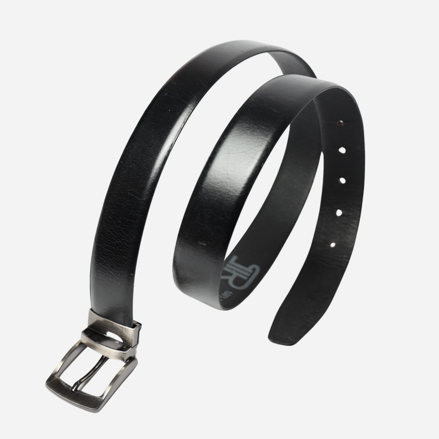 black leather belt