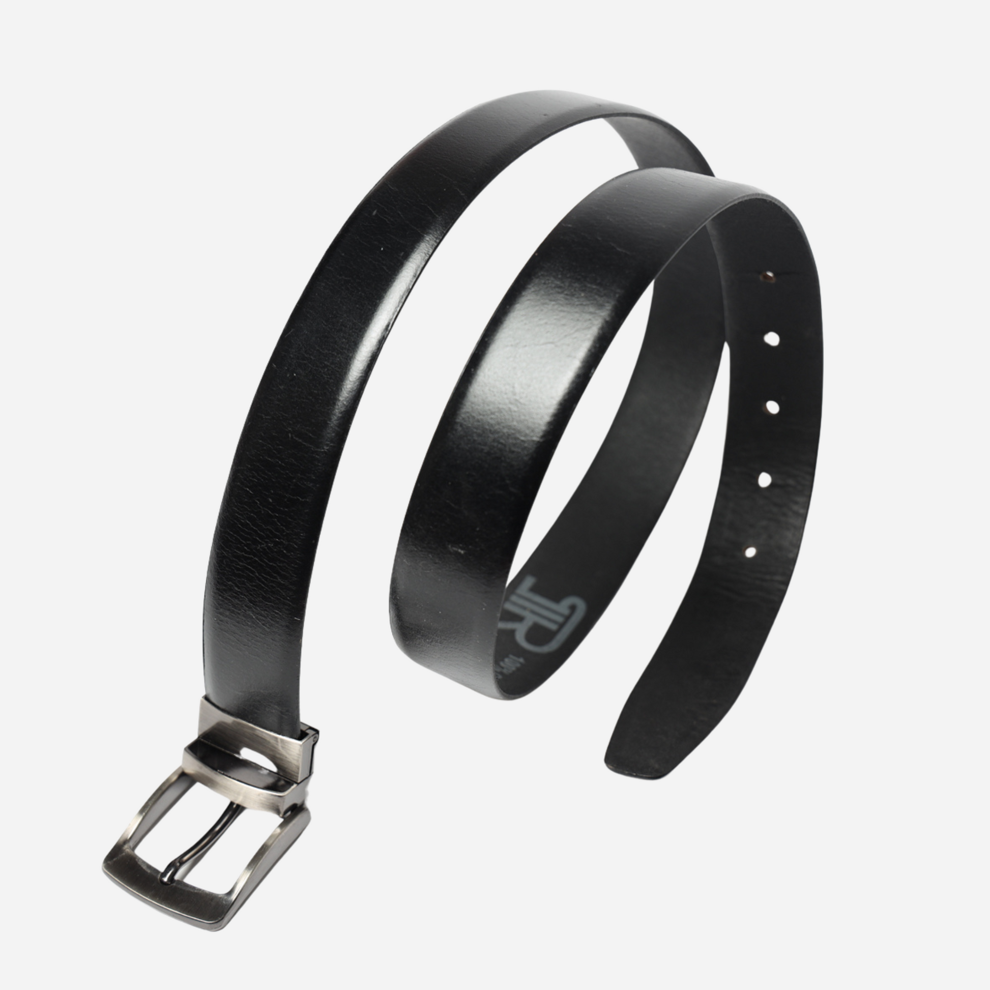 black leather belt
