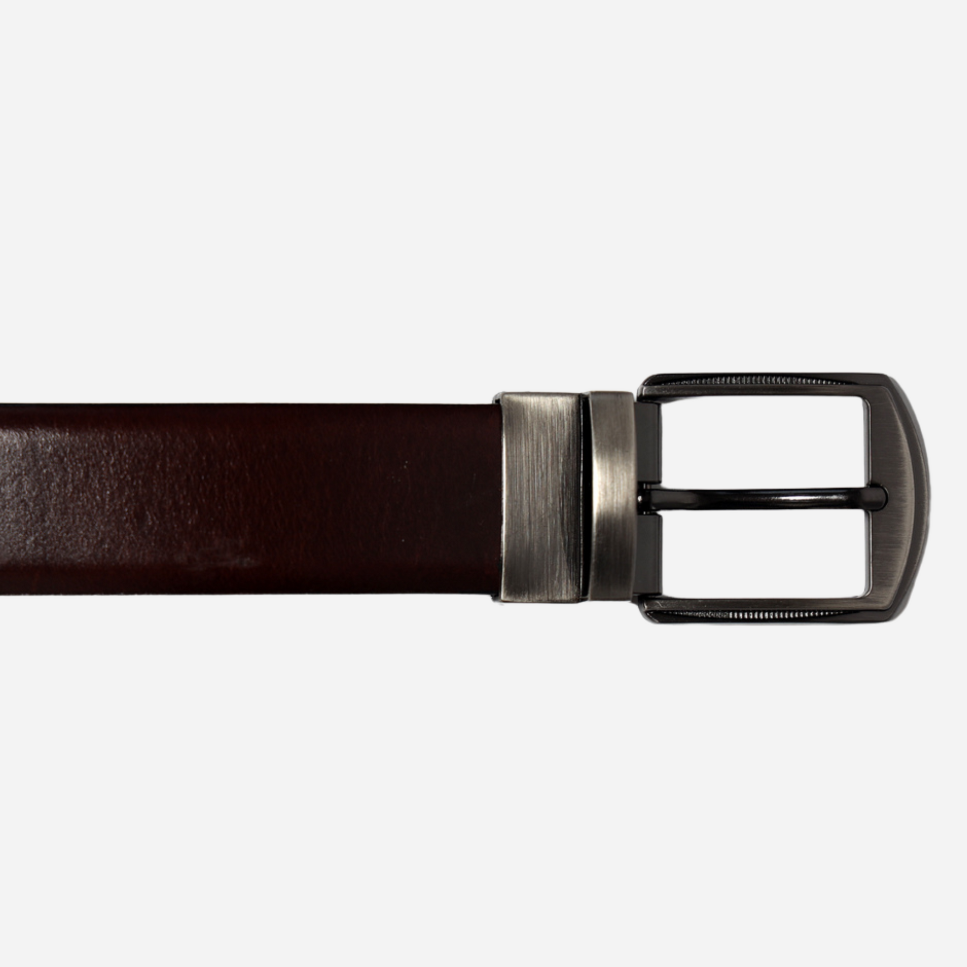 brown leather belt