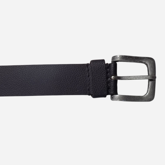 black leather belt