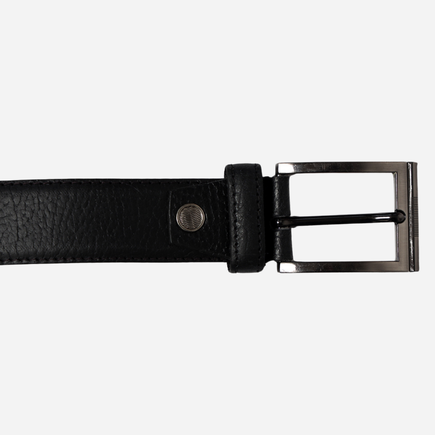 black leather belt