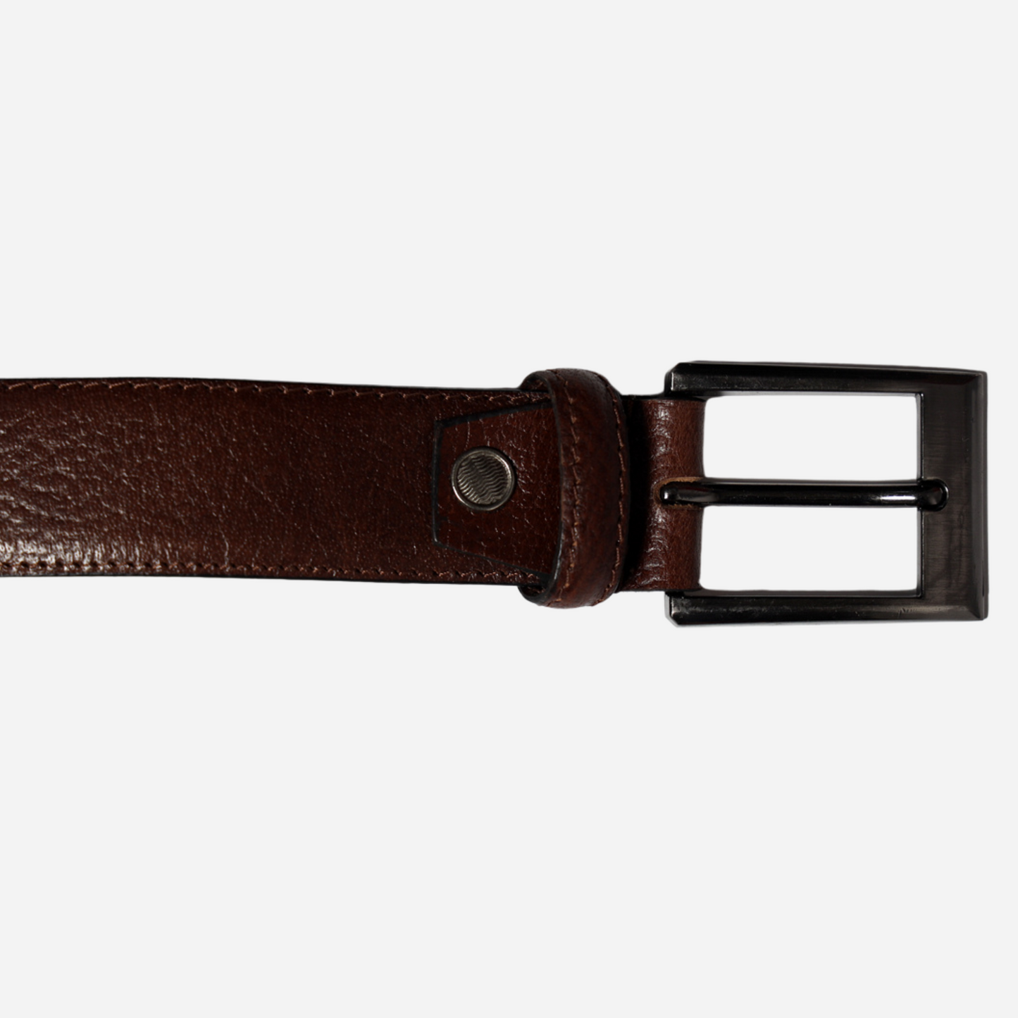 brown leather belt