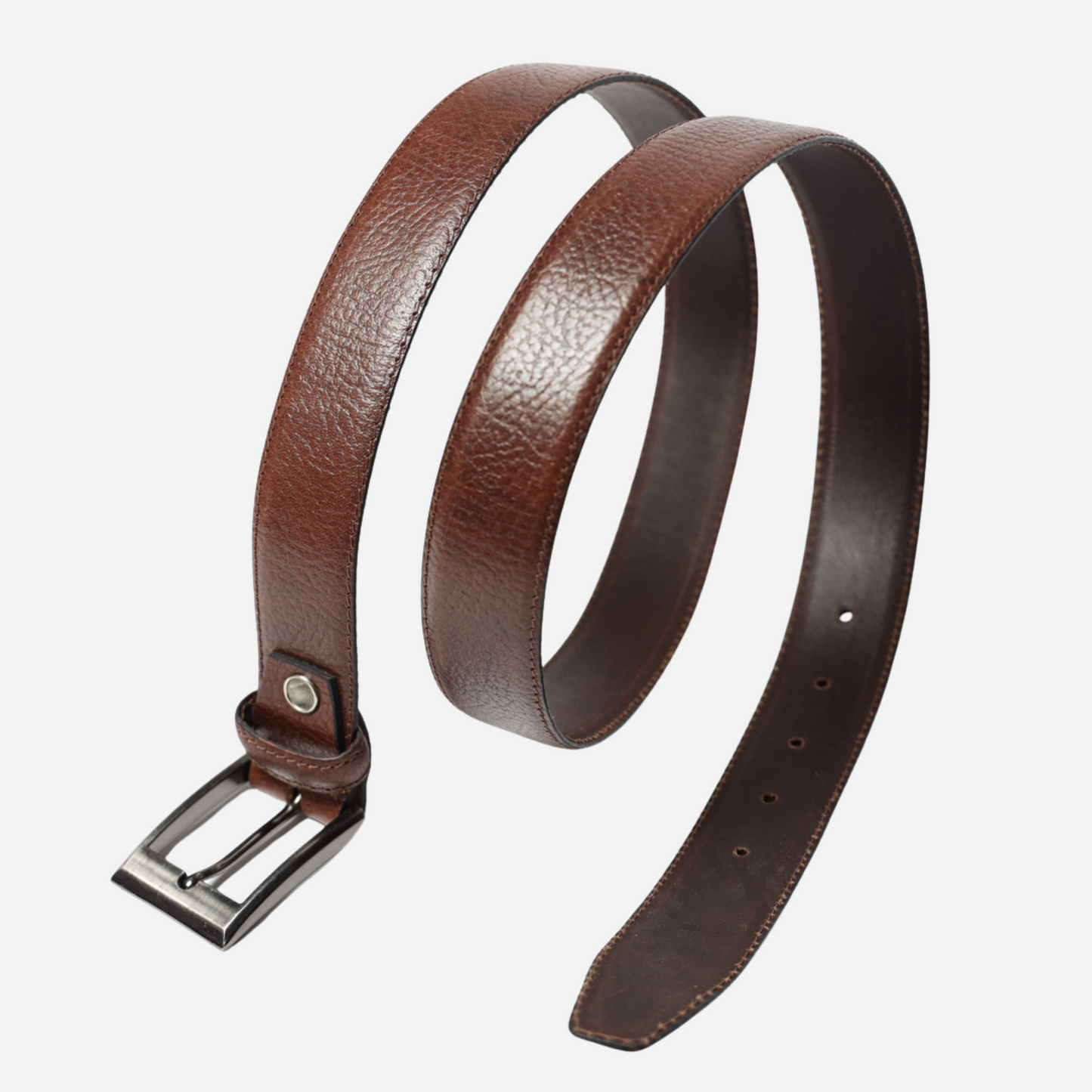 brown leather belt