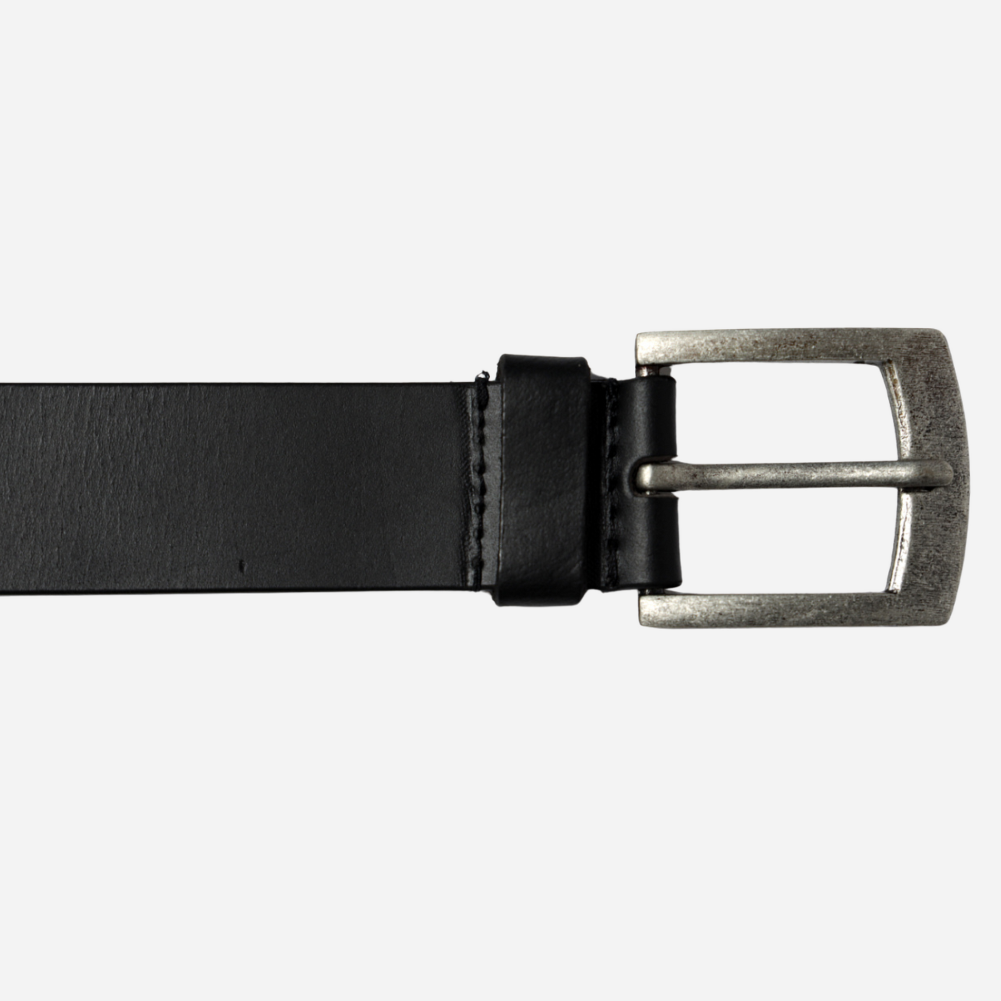 black leather belt