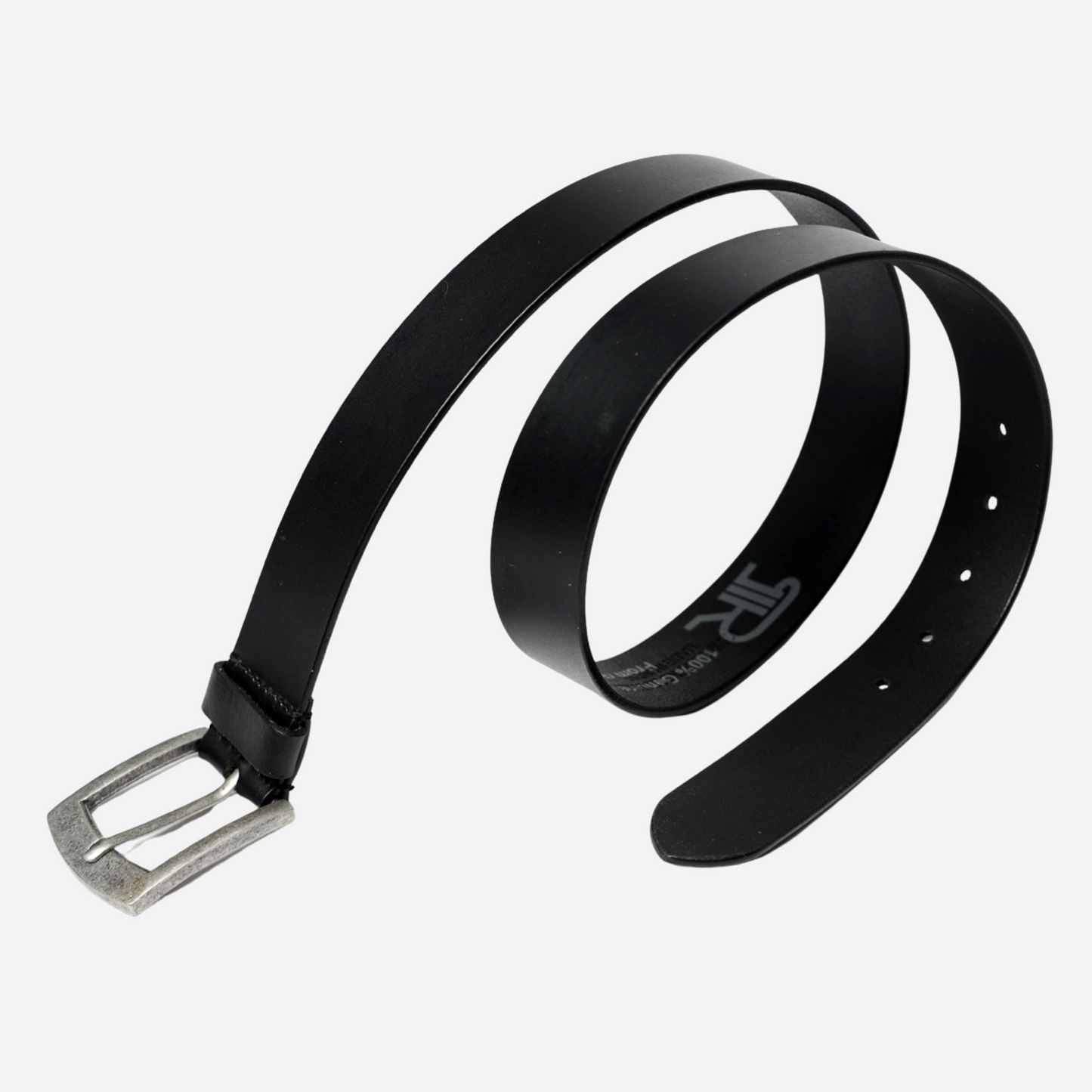 black leather belt