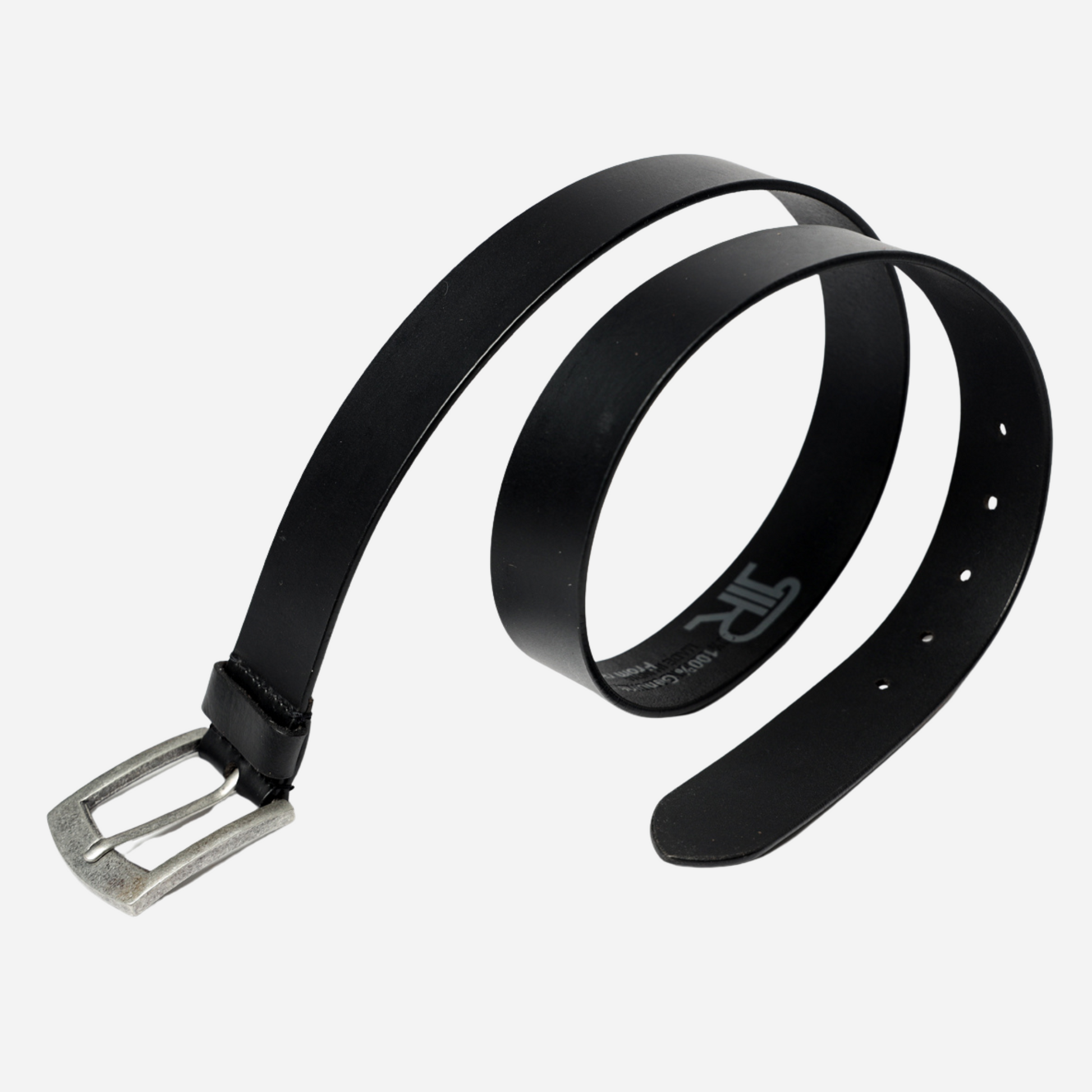 black leather belt