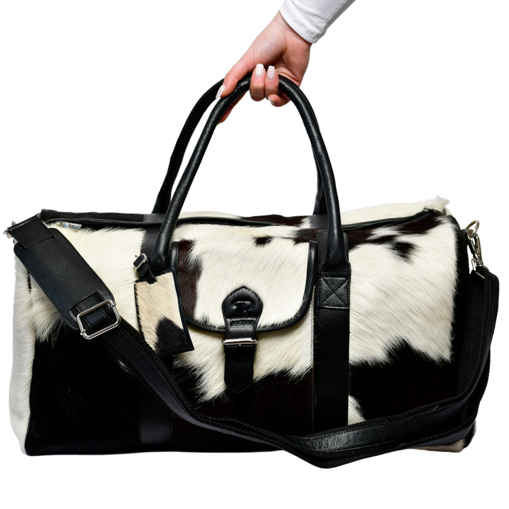 Cow top duffle bag